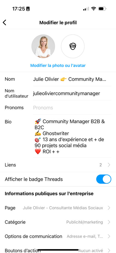Conseils Bio Instagram